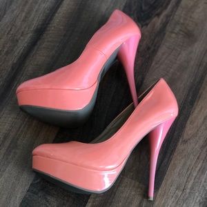 Pink high heels